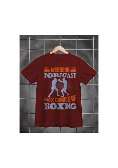 Segungear Weekend Erkek Regular Fit Baskılı Spor Tişört Bordo - 932264568 Bordo