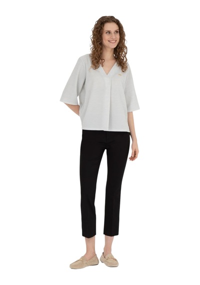U.S. Polo Assn. Kadın Siyah Kanvas Pantolon 1825777