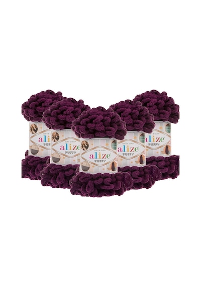 90x90 Bebek Battaniyesi İçin 6 Adet Puffy Mor 111