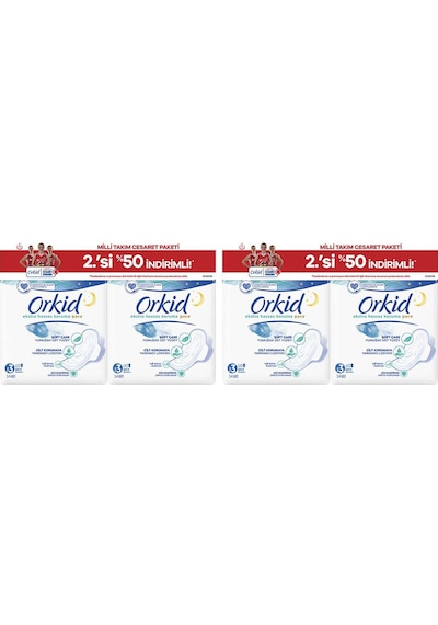 Orkid Extra Hassas Cesaret Paketi Gece 56 Adet