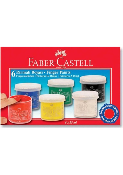 Parmak Boyası 6 Renk X 25  Ml.