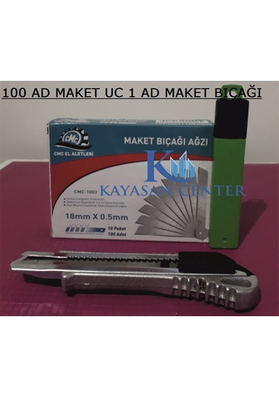 Maket Bıçağı Cmc Yedek Uç 100 Adet Kalın 0.5 MM Maket Bıçağı Ağzı
