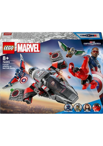 LEGO® Marvel Kaptan Amerika ile Red Hulk Savaşı 76292 - 7 Yaş ve Üzeri Süper Kahraman Jeti İçeren Yaratıcı Oyuncak Yapım Seti (223 Parça)