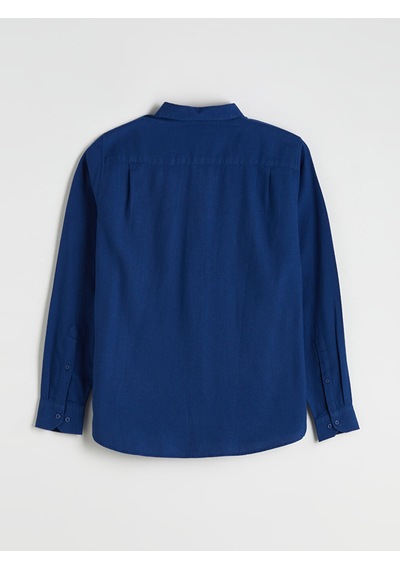 Lcwaıkıkı Classic Lacivert Regular Fit Uzun Kollu Gabardin Erkek Gömlek