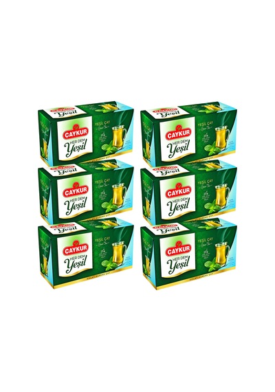 Herdem Yeşil Çay Süzen Poşet Naneli 1,6gr 25 Adet Altılı Paket