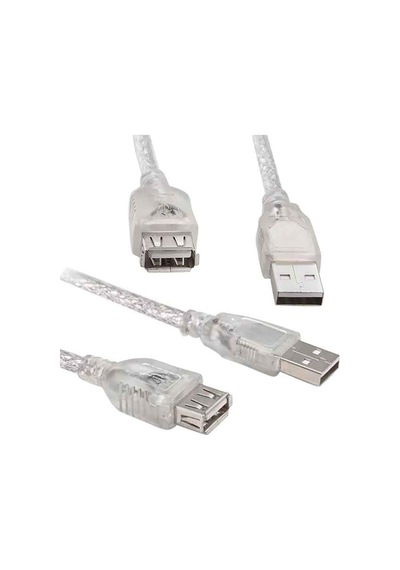 Usb 2.0 Şeffaf 10 Metre Usb Uzatma Kablosu
