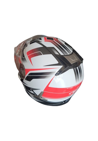 Shiro Sh715  Güneş Vizörlü Kask Beyaz Siyah