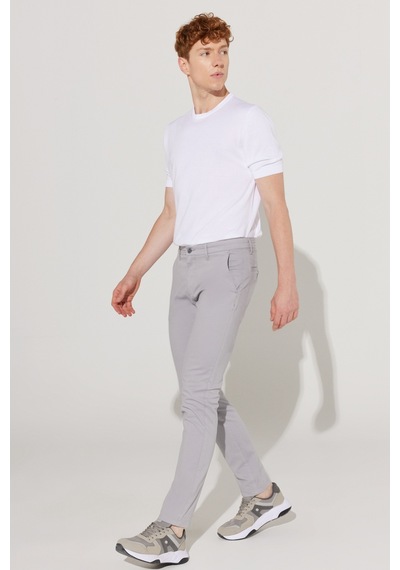 AC&Co / Altınyıldız Classics Erkek Grı Slim Fit Dar Kesim Pamuklu Esnek Yan Cep Rahat Chino Pantolon Gri AC&Co / Altınyıldız Classics Erkek Grı Slim Fit Dar Kesim Pamuklu Esnek Yan Cep Rahat Chino Pantolon Gri