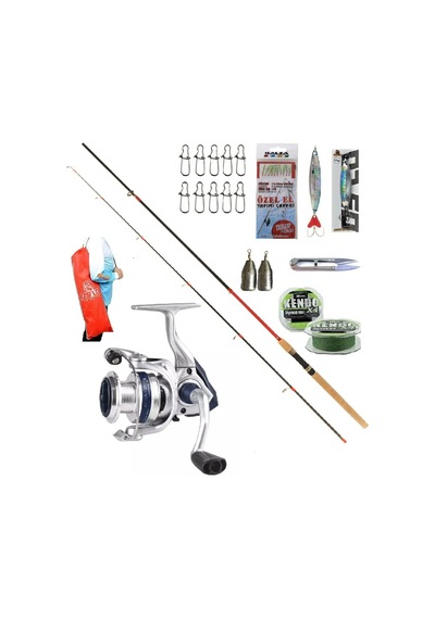 Okuma Aria-c4000a 270cm 10-35gr Remixon Red Zoom Karbon Spin Olta Takımı Seti