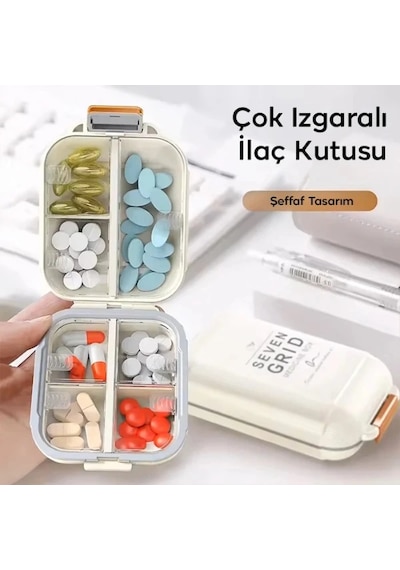 Çok Izgaralı İlaç Kutusu Renkli