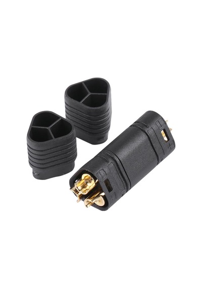 MT60 3 Pin Dişi Erkek Konnektör Soket Çift Amass 3.5mm 12Awg RC Esc Motor