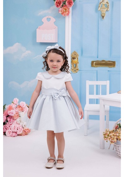 Xo Kids Kız Çocuk Elbise 6-24 Ay 35305 Mavi