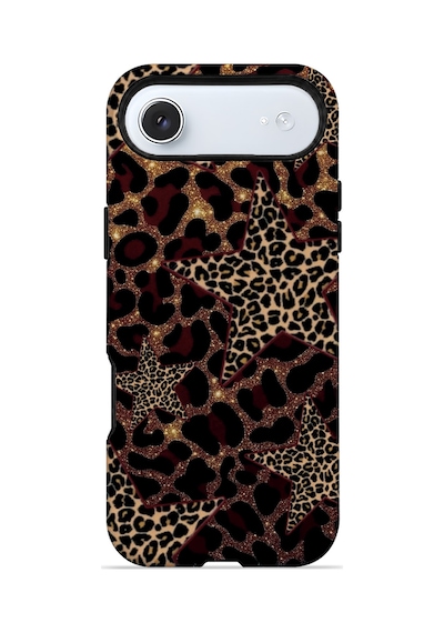 Velvoria Valestra Yıldızlı Leopar Apple Apple iPhone Uyumlu 17 Air Magsafe Koruma Kılıfı Valestra Magline - Yıldızlı Leopar