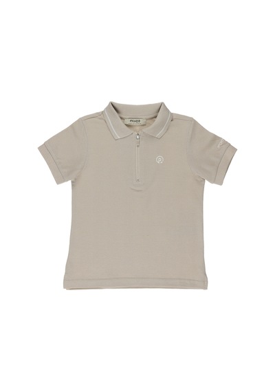 Erkek Bebek Bej Polo Yaka Tişört Çok Renkli