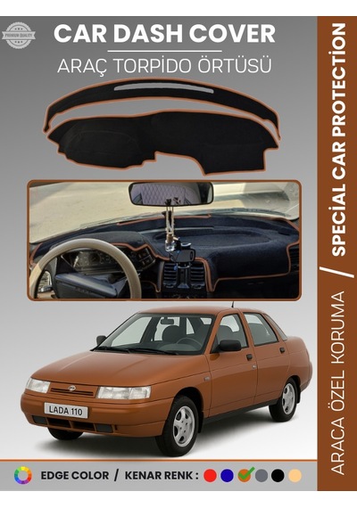 Lada 110 Vega 1995-2007 Torpido Örtüsü Ön Panel Halı Torpido Koruma Tam Uyum Araca Özel Kaymaz - 823 Stiloto
