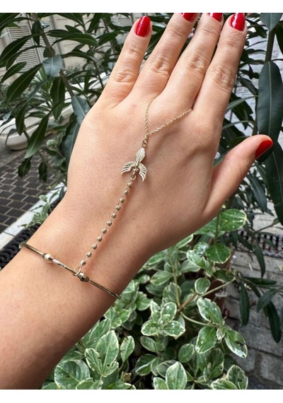 14 Ayar Altın Şahmeran Bileklik Anka Kuşu Özel Tasarım T14472 Çok Renkli