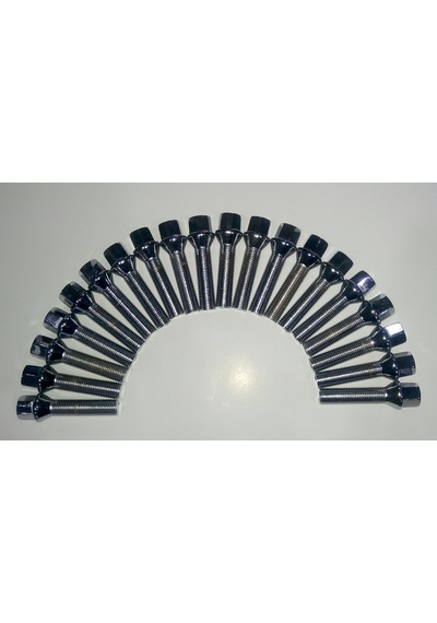 Bijon Takımı Krom Kaplı M14x1.5 . Aa 17mm Diş 48 Mm