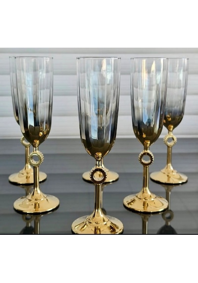 Paşabahçe Amore Gold 2'li Kahve Yanı Su Bardağı-2'li Amore Titanic Kahve Yanı Su Bardağı Seti