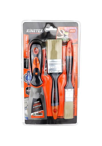 Boyacı Nalbur Seti 50mm Spatula Ve Kestirme Fırça