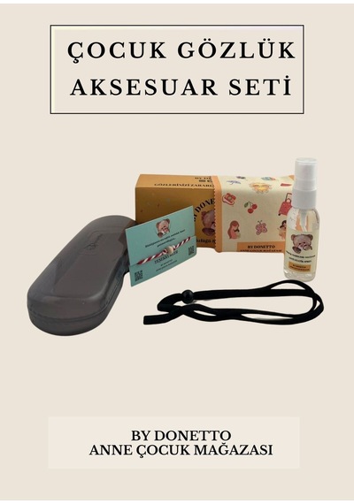 Çocuklar İçin Gözlük Aksesuar Seti Füme - 628724857