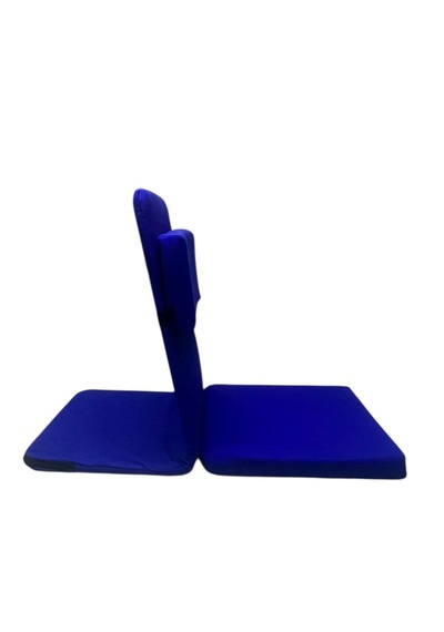 Ekstra Destek Yastıklı Yoga, Nefes, Meditasyon Sandalyesi Backjack Xl Su Ve Leke İticili Duck Kumaş Saks Mavi