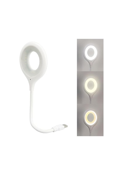Sesle Kontrol 3 Renk Işık Modlu Akrobat Usb Led Kitap Okuma Işığı, Usb Gece Işığı Lambası, 20 L