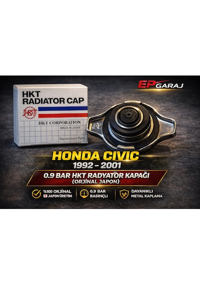 Honda Civic 1992 2001 0.9 Bar Hkt Radyatör Kapağı Japon