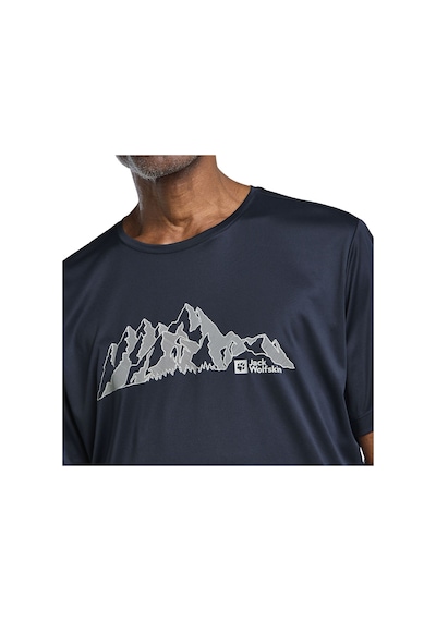 Jack Wolfskın Jack Wolfskin Peak Graphic T Erkek Tişört T0270 Çok Renkli