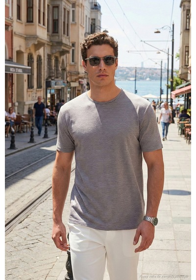 Buratti Erkek T Shirt 5904030 Açık Haki Açık Haki