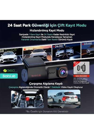 Hk40 Plus Araç İçi Kamera 4k, Dahili Gps, 5.8ghz Wi-fi
