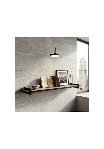 Tekli Duvar Rafı 70x20cm Ceviz Ceviz-siyah - 639690561 Ceviz-siyah