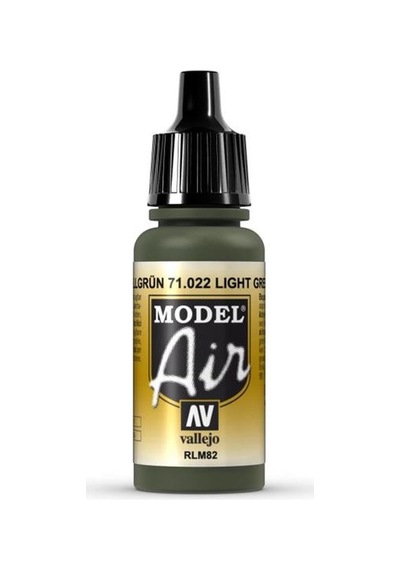 17 Ml. Light Green Rlm82 Model Air Serisi Maket Boyası, Vallejo 71022 Standart
