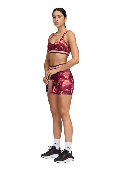 Puma Floral Rıbbon Low Bra Sporcu Sütyeni 52749496 Bordo
