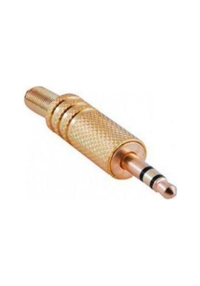 3.5 Mm Stereo 3 Boğumlu Altın Gold Discman Jack Fiş