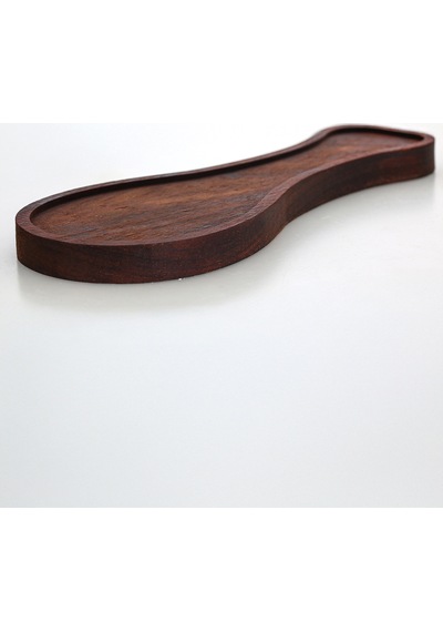 Resto - Ahşap Tezgah Üstü Kirli Kepçe Kaşık Altlığı 28 Cm Kahverengi