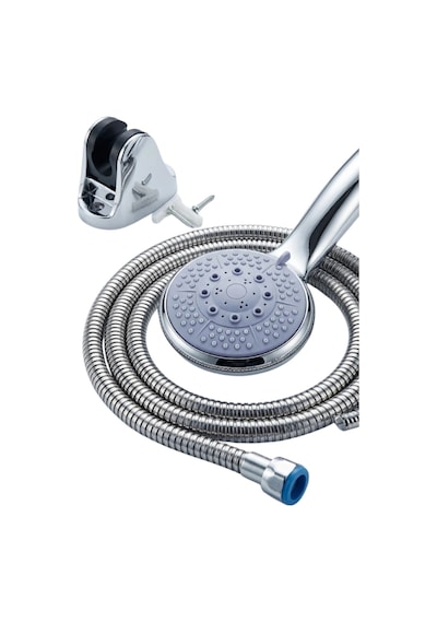 Hubrendy Tekno 4 Modlu El Duşu Başlığı Spiral Hortumlu Duş Seti Banyo Aksesuarı Diğer