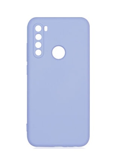 Redmi Note 8 İçi Kadife Dolgulu Şık Candy Lansman Silikon Kılıf Lila