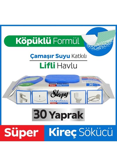 Yüzey Temizlik Havlusu 30 Adet Kireç Çözücü - Özel Seri 355160-00230 R2822 Mavi