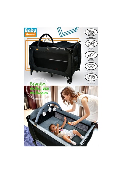 Baby Home 560 Golite Bebek Oyun Parkı Park Yatak 70 x 110 CM