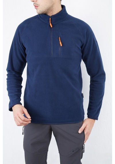 Alpinist Gamma Yarım Fermuarlı Erkek Polar Indigo