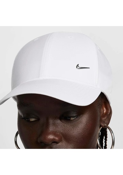 Nike Dri-fit Club Cap Metal Swoosh Ayarlanabilir Unisex Şapka Beyaz