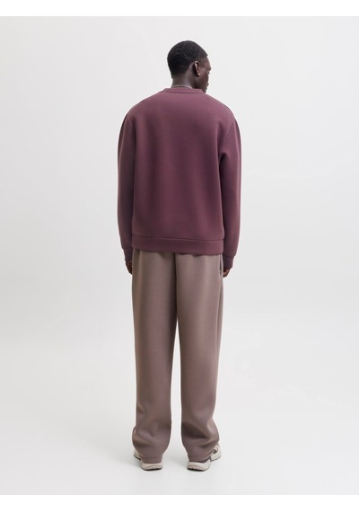 Jack & Jones Jcofusion Scuba Crew Neck Sn Erkek Sweatshirt-33802 Bordo