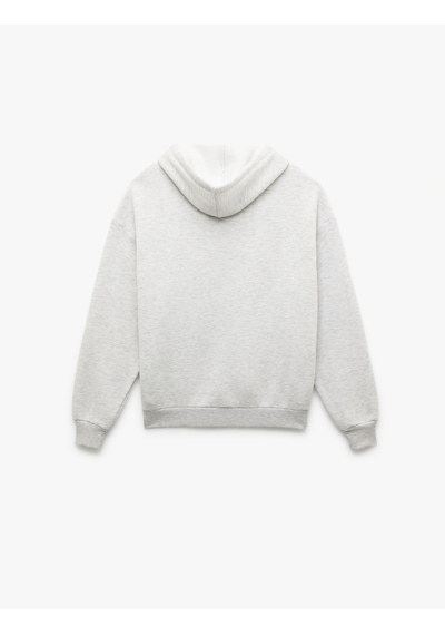 Koton Şardonlu Uzun Kollu Kapüşonlu Kanguru Cepli Oversize Fermuarlı Sweatshirt Kar Melanj 6wal10130ık Gri Melanj Koton Şardonlu Uzun Kollu Kapüşonlu Kanguru Cepli Oversize Fermuarlı Sweatshirt Kar Melanj 6wal10130ık Gri Melanj