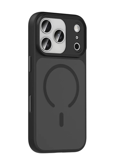Lopard Apple Uyumlu iPhone 17 Pro Max Kılıf Mat Arka Yüzey Wireless Şarj Özellikli Flet Magsafe Kapak