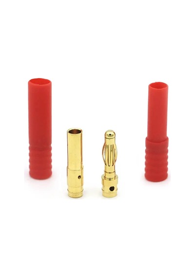 Wozlo Hxt 4.0mm Gold Plated Erkek Dişi Banana Konnektör - 5 Çift