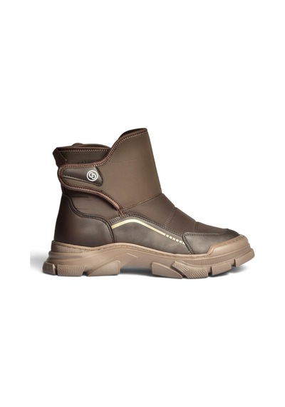Fox Shoes Z820260304 Kahverengi Kumaş Cırt Cırtlı Kalın Tabanlı Kışlık Şişme Kar Botu Fox Shoes Z820260304 Kahverengi Kumaş Cırt Cırtlı Kalın Tabanlı Kışlık Şişme Kar Botu