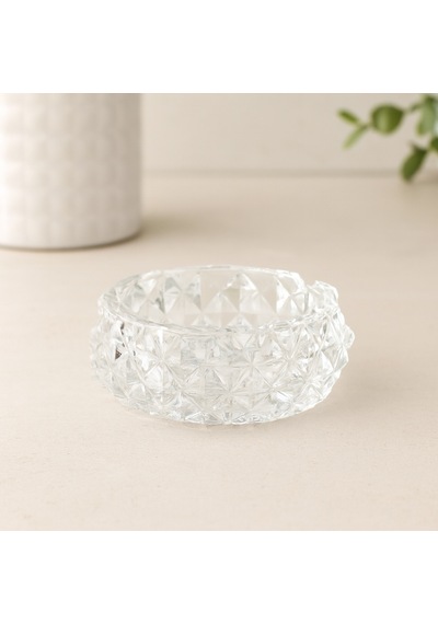 Cam Diamond Kristal Yuvarlak Küllük 11.2 Cm