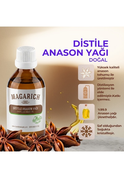 Magarich Distile Saf Anason Yağı 100 ML
