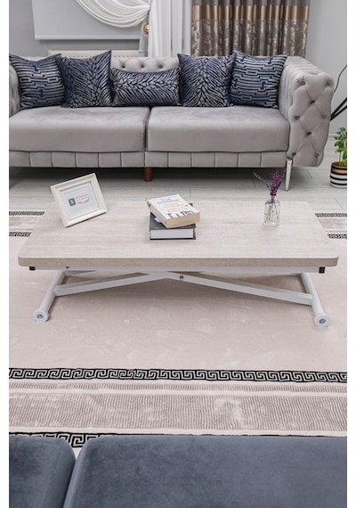 Home Üst Tabla Mdf Libon Oval Köşe Alt Beyaz