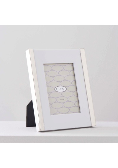 Linens Thick Çerçeve 10 x 15 CM Beyaz - Gümüş